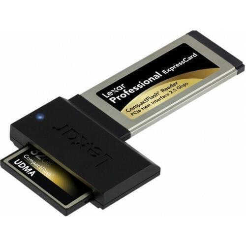 Lexar Professional UDMA 6 HIGH-SPEED Compact Flash CF to ExpressCard 54mm 34mm Card Reader Adapter For Laptop NoteBook PC