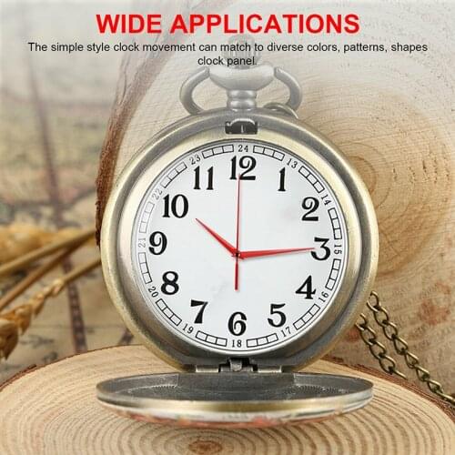 Wall Clock Movement Mechanism Red Hands Pointer Battery Operated DIY Repair Part Kit Accessories Replacement Tool Parts Set