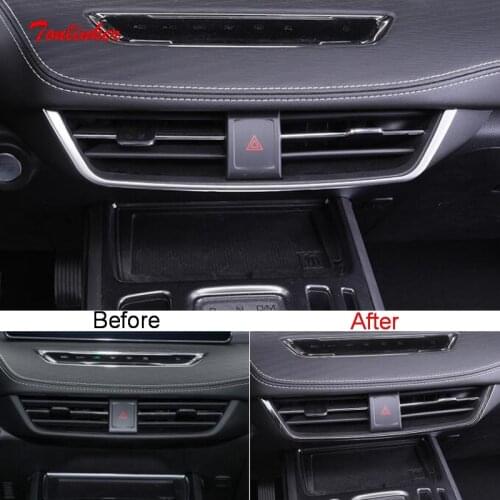 Tonlinker 2 PCS Car styling ABS chrome or stainless steel A column outlet decorative Stickers for Ford MENDEO 2013 accessories