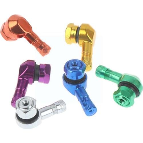 New 2pcs Motorcycle Tire Valve Stem 90°Angle Alloy Wheel Tubeless Valve Motorcycle Accessories Tire Stems Wheel Valve For R C5G1