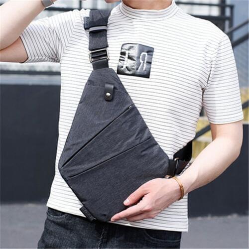 Thin Personal Pocket Bag Holster Tactical Shoulder Sling Vintage Crossbody Bags Outdoor Zipper Anti-theft Chest Bags Fashion
