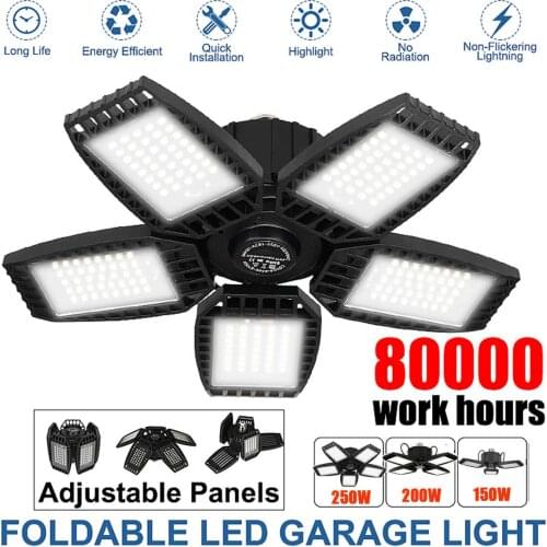 New Bright Industrial Lighting 40W 60W 80W E27 Led Garage Light 110V 220V Led High Bay Industrial Lamp for workshop Warehouse