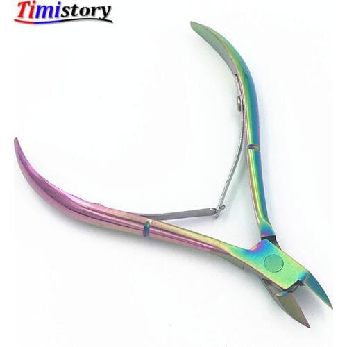JEWHITENY 1Pc Nail Cuticle Scissor stainless steel Nipper Clipper Finger Dead Skin Remover Manicure Nail Art Tool