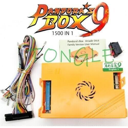 Original Pandora Box 9 CX 1500/2800 in 1 Games Board Family Version For Joystick Arcade Machine Cabinet With Jamma Wiring