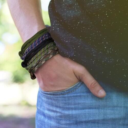 Braided Nautical Bracelet Hot Selling Portable Delicate Adjustable Friendship Rope Wristband Outdoor First Aid Bracelet for Men