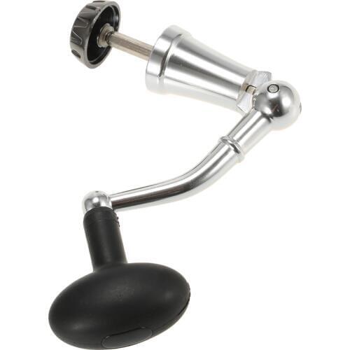 Aluminum Alloy Rotary Knob Rocking Crank Handle for Fishing Spinning Reel Folding Fish Tackle Box Accessories Nonslip Grip