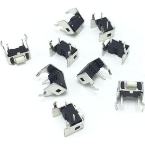 1000 Pcs 3x6x5mm 4 Pin PCB Right Angle Micro Momentary Tactile Push Button Switch