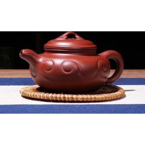 Ore dahongpao archaize ruyi recommended tea pot issuing gift custom package business selling handmade pot