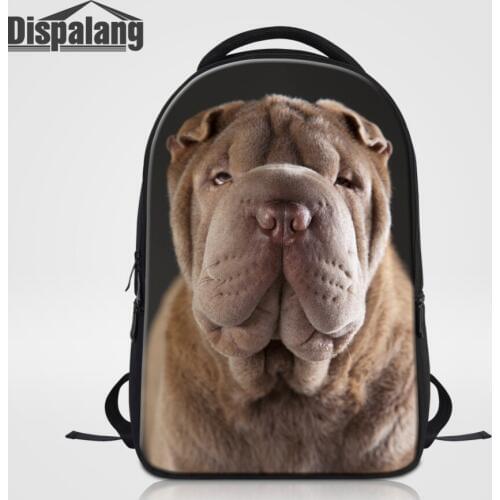 Dispalang Laptop Backpack For Men Women Notebook Rucksack Animal Dog Print School Bag for Teenagers Laptop Bag Bolsa Mochila