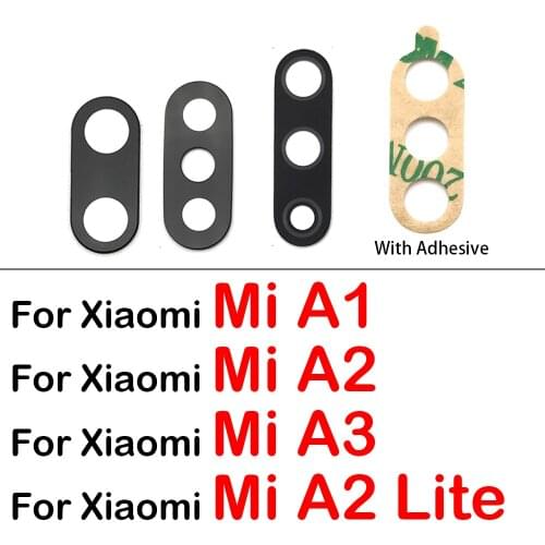 5Pcs/Lot，Back Rear Camera Glass Lens Cover With Adhesive For Xiaomi Mi Mi Mix 3 Mi Mix 2S Mi Max 3 A3 A2 Lite A1 5X 6X