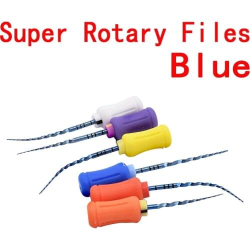 Dental rotary hand super rotary files blue files endodontic niti heat rotary endodontic files Use for Root canal