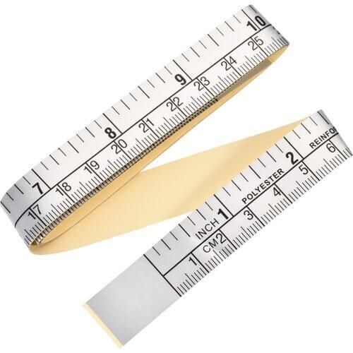 Uxcell Adhesive Backed Tape Measure 61cm 24 Inch Metric Measuring Tool for Tailor Sewing Handcraft Body Measurement and more
