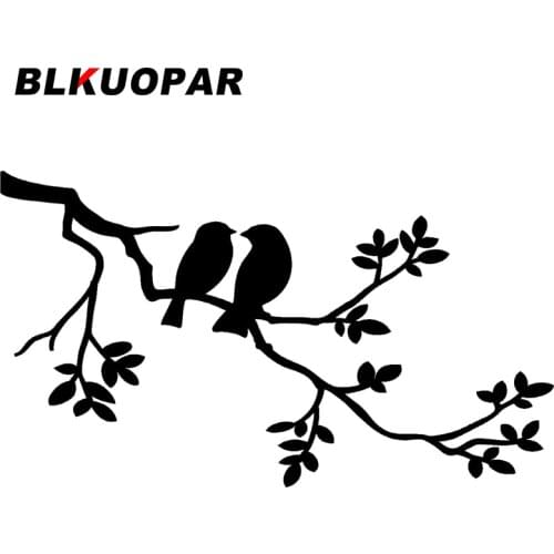BLKUOPAR for Birds on Branches Car Stickers Waterproof Creative Decals Sunscreen Funny Windshield Trunk Decor Car Styling