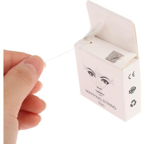 1Box Microblading Mapping String PreInked Eyebrow Marker Thread Brow Positioning Line