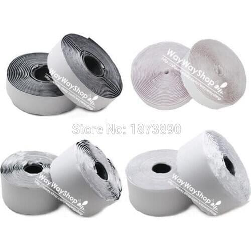 10 yard 1'' 25mm Self Adhesive Hook Loop Tape Strong adhesive backing hard soft side High quality White