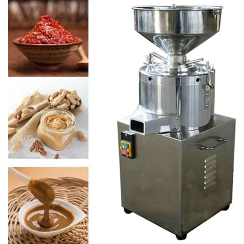 1500wStainless Steel Commercial Sesame Paste Peanut Butter Grinder Machine 220v