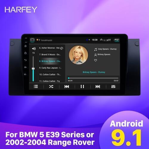 Harfey for 1995-2003 BMW 5 Series E39/X5 E53 Android 9.1 HD Touchscreen 9 inch AUX Bluetooth car GPS Radio support SWC Carplay