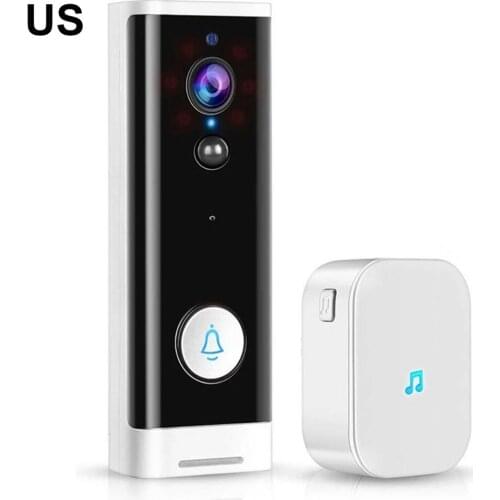 Wireless Video Doorbell Camera Outdoor Waterproof PIR Motion Detection Doorbell 1080P Intelligent Monitoring Video Doorbell
