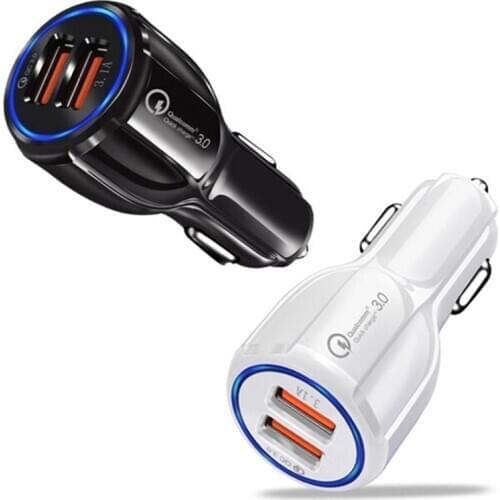 Bowling 6A Fast Charging Car Charger Dual USB Halo Car Charge EVO Car Charger Dual USB 2 Ports Charging Output Saver Accessories