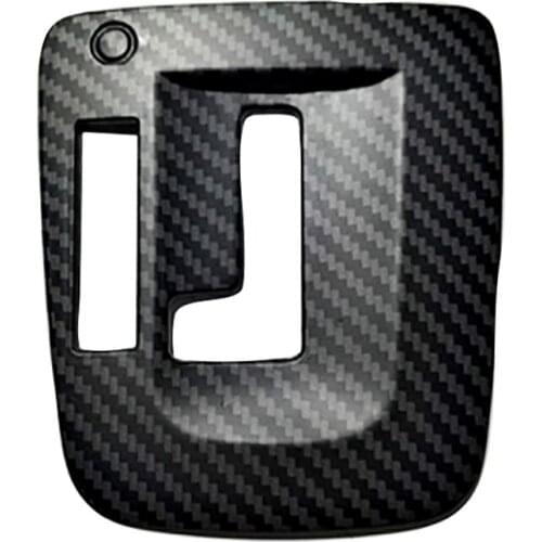 For Subaru XV 2012-2014 Car Gear Shift Knob Panel Cover Sticker Trim Decor Frame Sticker Accessories, Matte Carbon Fiber