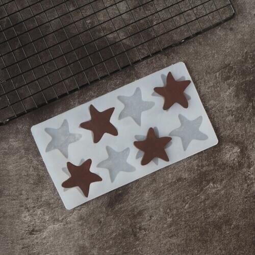 Starfish Shape Chocolate Stencil Mold Cake Decorating Star Fish Chocolate Transfer Sheet Baking Chablon