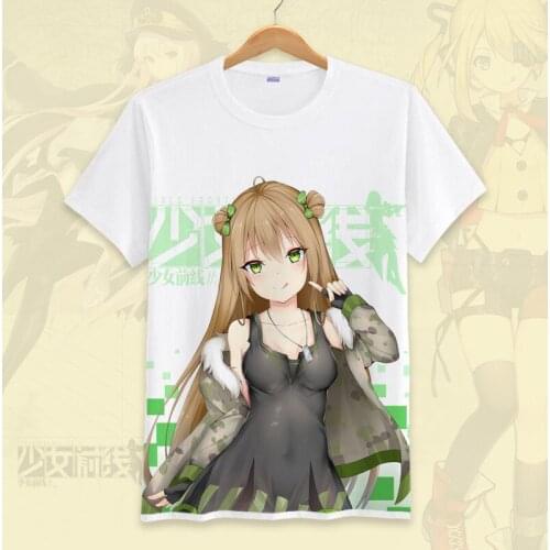 Japanese Anime Girls Frontline Cosplay T Shirt Cartoon 3D Printed Summer T-Shirt Women/Men Fashion Graphic Top Tee Costume