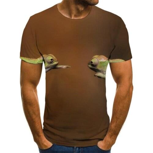 Giyu Brand Lizard T-shirt Men Animal Tshirts Casual Love Anime Clothes Harajuku Funny T shirts Mens Clothing Hip hop New Style