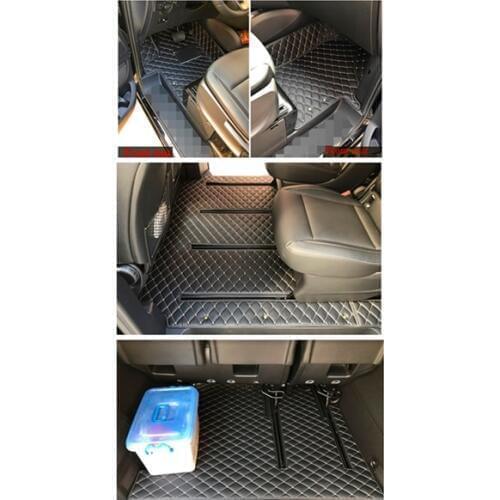 Good mats! Custom full set car floor mats for Right Hand Drive Mercedes Benz Vito W639 7 8 9 seats 2013-2004 waterproof carpets