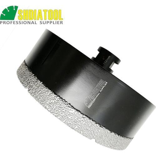 SHDIATOOL 1pc 6" Vacuum brazed diamond Dry drilling core bits 5/8-11 connection Drill bits diamond height 10mm hole saw for tile