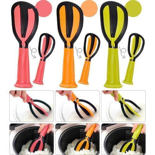 1PC 3 in 1 Kitchen Accessories Food Mixing Chop Rice Scoop Multi-Function Plastic Spoon Egg Beater Sauce Mixer Tools OK 0489