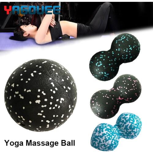 Lacrosse Myofascia Ball Peanut Massage Ball High DensityLightweight Fitness BodyFascia Exercise Relieve Pain Yoga Ball yoga ball