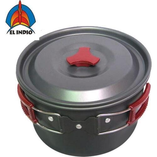 Outdoor equipment large single pot aluminum alloy oxidizing pot with a single pot AL500-1 in the field cooker