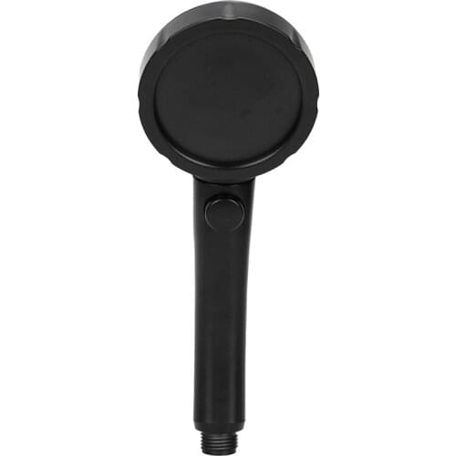 Shower Head Bathroom High Pressure Handheld Shower Head Black with Switch 3 Spray Modes G1/2 Thread Household