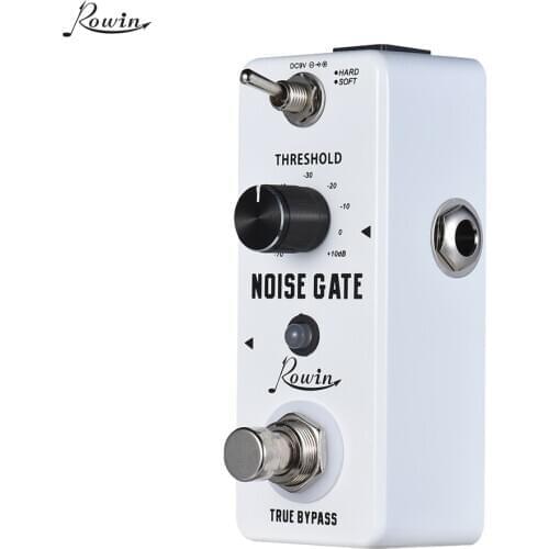 Rowin Noise Gate Noise Reduction Guitar Effect Pedal 2 Modes Aluminum Alloy Shell True Bypass Guitar Pedal Guitar Accessories