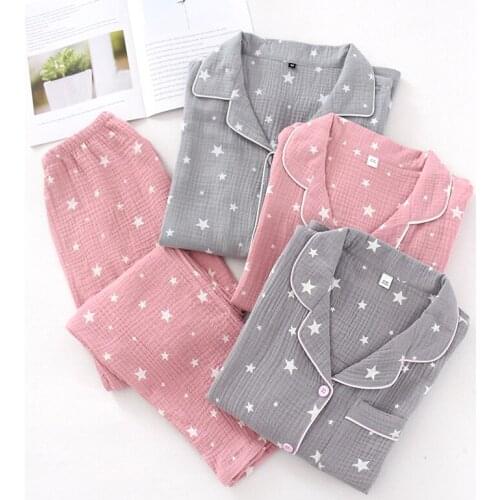 Spring and Summer New Long-sleeved Trousers Loose Couple Pajamas Suit Casual Printing Men Thin Large Size Comfortable Home Wear