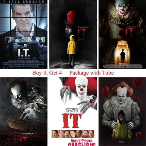 It Posters Movie White Coated Paper Prints High Definition Clear Image Home Decoration Livingroom Bedroom Bar Home Art Brand