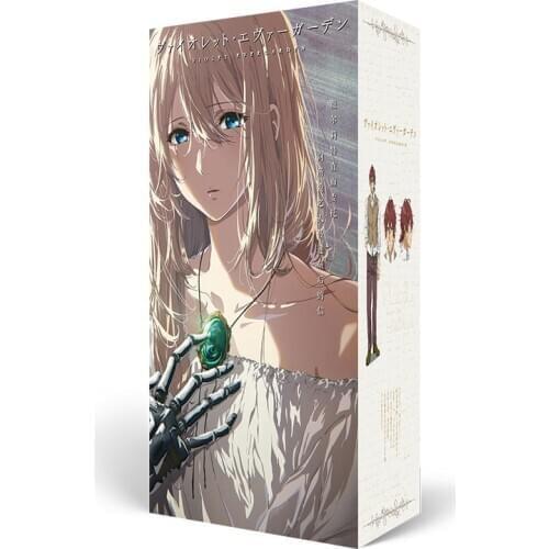 Anime lucky bag long gift box Violet Evergarden collection box toy include postcard bottle photo frame role cards gift