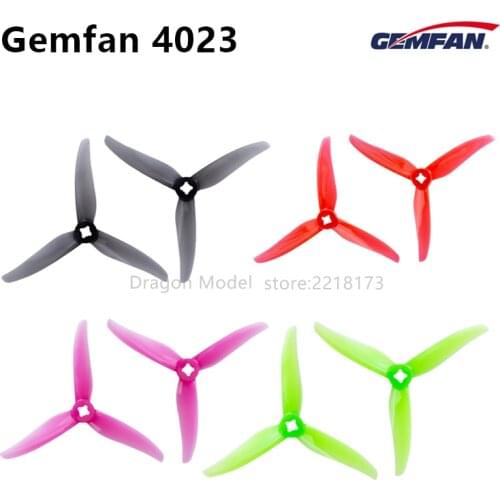 Gemfan 4023 4inch 3 3 Blade/ tri-blade Propeller 1.5mm CW CCW FPV Props for 4’’ Toothpick FPV Racing Drone