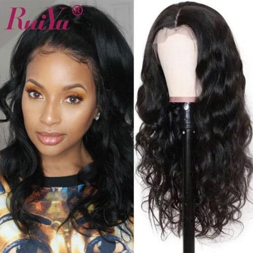 RUIYU Body Wave Transparent Lace Wigs Human Hair Lace Front Wig Human Hair Wigs Brazilian Remy Hair Pre Pluck With Baby Hair