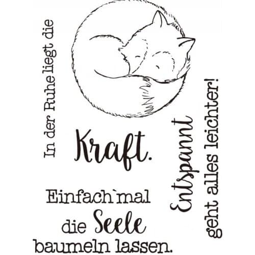 German Words Transparent Clear Silicone Stamp/Seal for DIY scrapbooking/photo album Decorative clear stamp ST0340