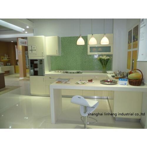 PVC/vinyl kitchen cabinet(LH-PV084)