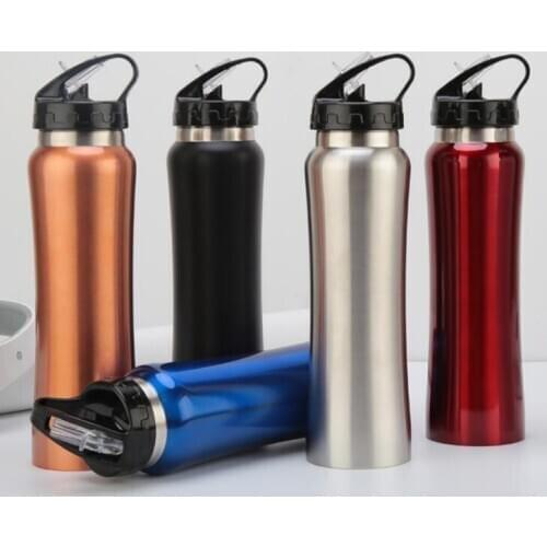 Quevinal50pcs 500ml 17oz Water Bottle Stainless Steel Beer flask Double Wall Vacuum Insulated Outdoor Thermal Insulation Bottle