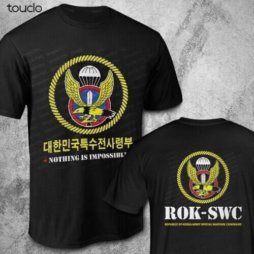 Republic of Korea Army Special Warfare Command ROK SWC T shirt S to 3XL MENS double sided