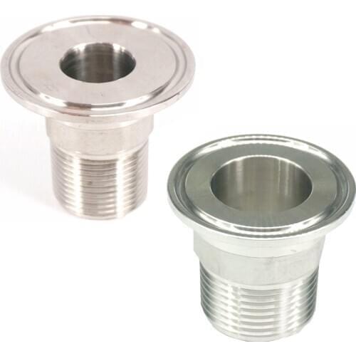 Hex Nut 1/2"-2" BSP Male x 1.5" 2" 2.5" Tri Clamp 304 Stainless Steel Ferrule Adapter Pipe Fitting Home Br