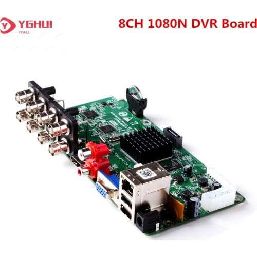8CH 1080N DVR Board Motion Detect XMEye APP 8CH Digital CCTV Video Recorder For 1080P IP/CVI/TVI/CVBS Camera