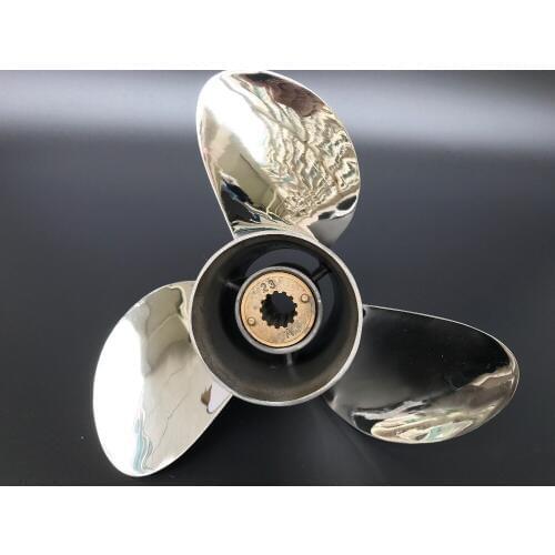 11.25x12 for 40HP-50HP BRP propellers Outboard STAINLESS STEEL Propeller 13 tooth spline marinha boat