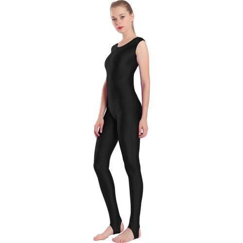 SPEERISE Womens Tank Stirrup Unitard Spandex Junpsuits for Women Unitards for gymnastics Sleeveless Men Ballet Costume