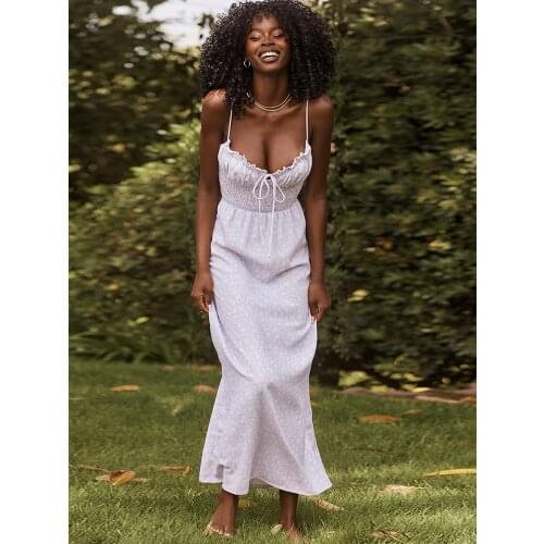 2021 Summer New Womens Sexy Bodycon Dress Floral Pringting V-neck Midi Party Dress Celebrity Evening Long Prom Dress