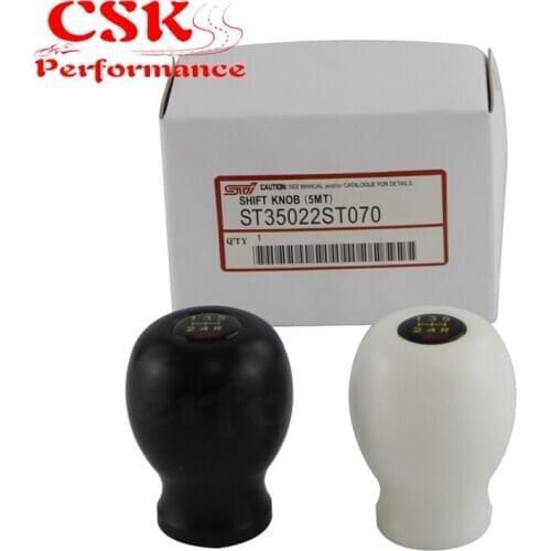 1PCS Shift Knob Legacy GDA GDB GC8 FOR JDM FOR Su baru WRX Impreza STI 5MT gear knob BLACK / WHITE