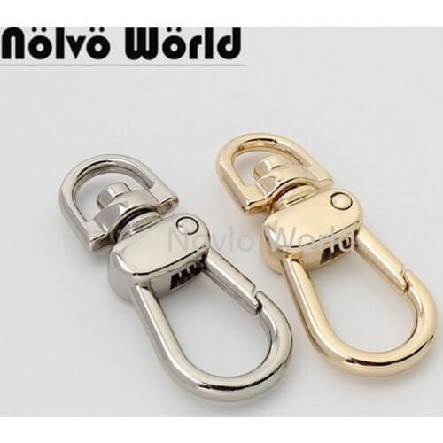 10-50pcs 2 colors 41*8mm new arrive oval shape alloy snap hook for chain bag metal swivel clasp key chain accessories